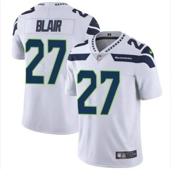 Men Seattle Seahawks #27 Marquise Blair Nike White Vapor Limited NFL Jersey